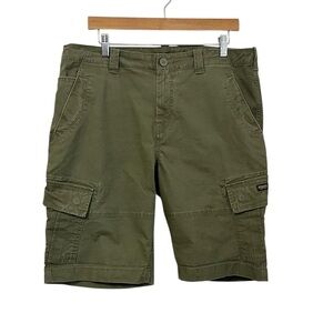 Superdry Mens Cargo Shorts Sz 36 Green Utility Military